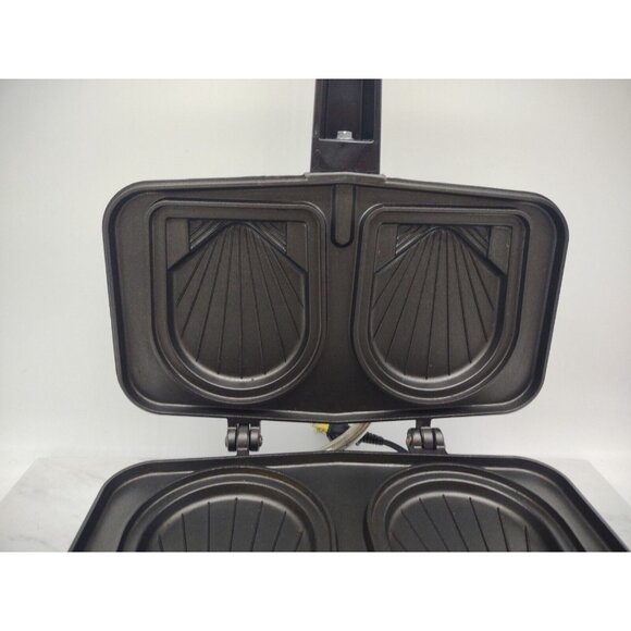 Vitantonio French Sandwich Chef Model 650 Vintage Stainless Steel Chrome TESTED - Picture 7 of 10